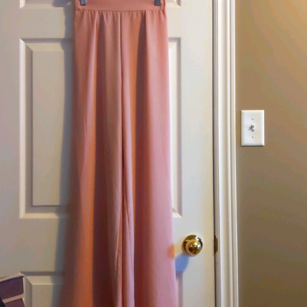 Pink flowy pants